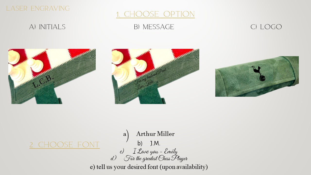 Magnetisches Leder-Schachspiel zum Aufrollen – Bella Italia