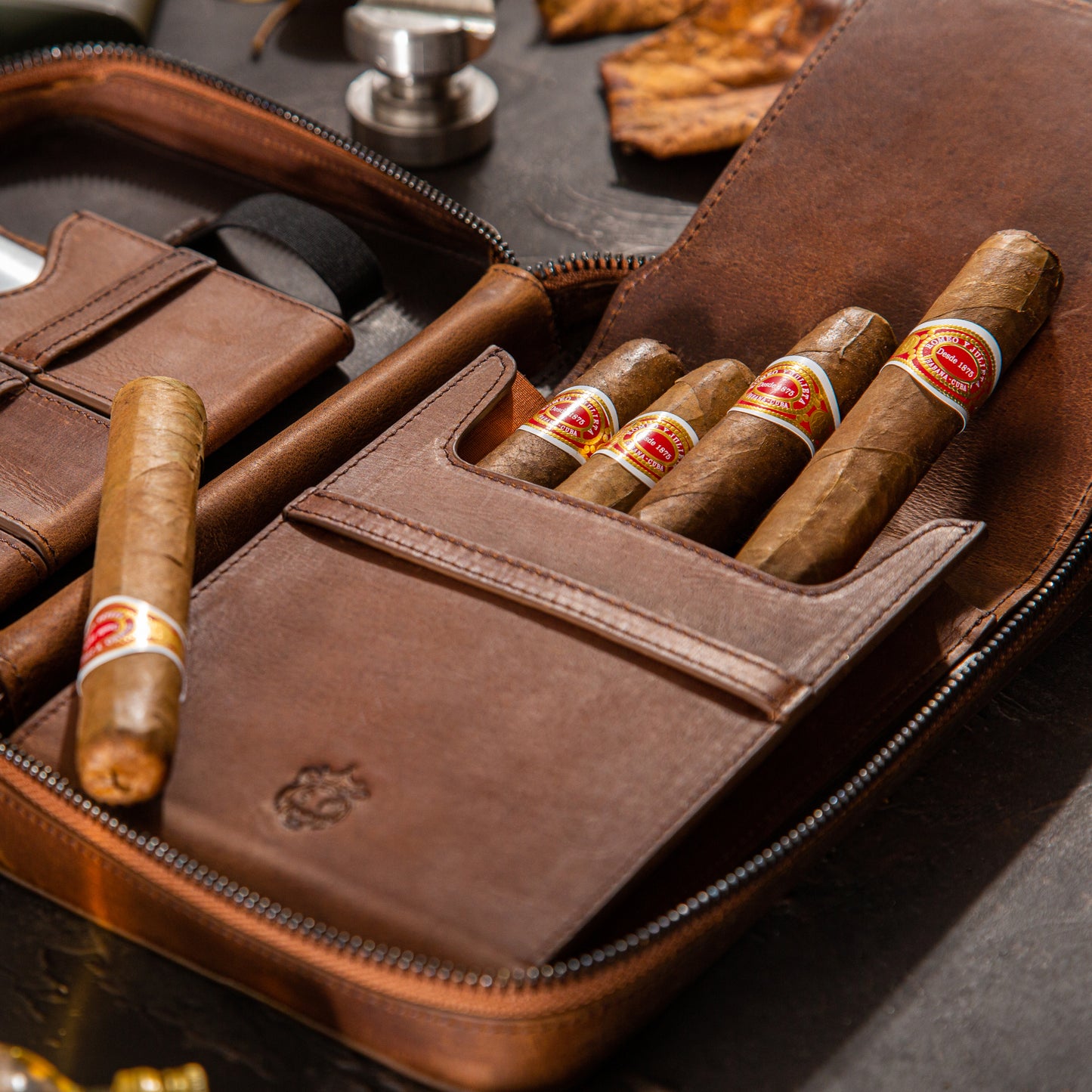 Crown & Tiger Cigar Case