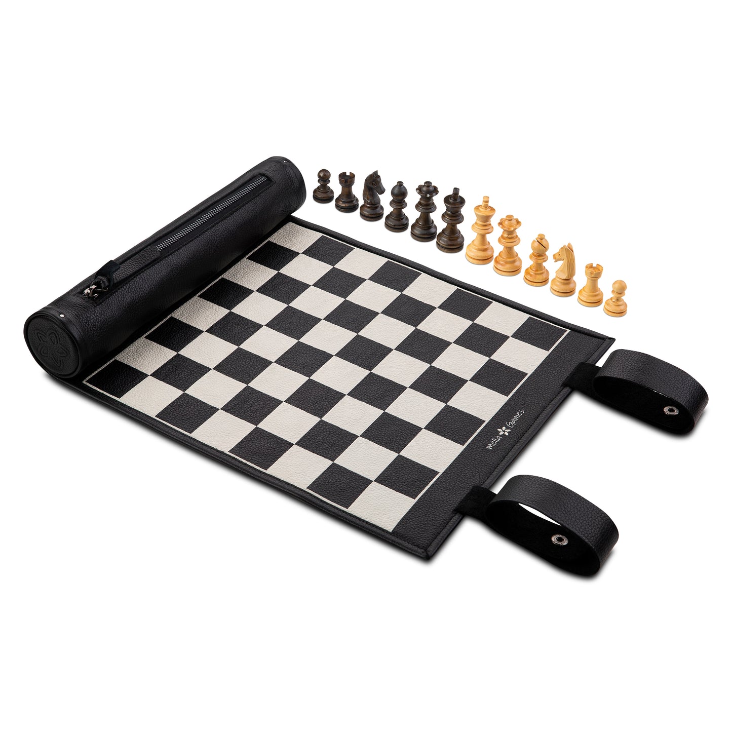 Roll Up Magnetic Leather Chess Set