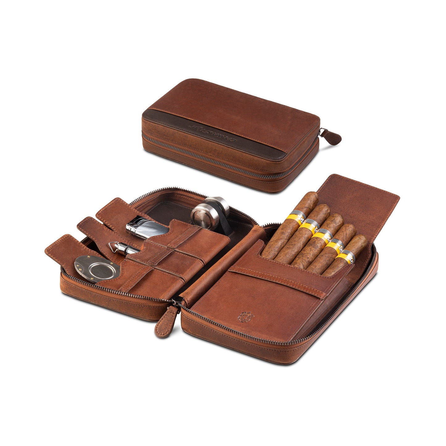 Crown & Tiger Cigar Case