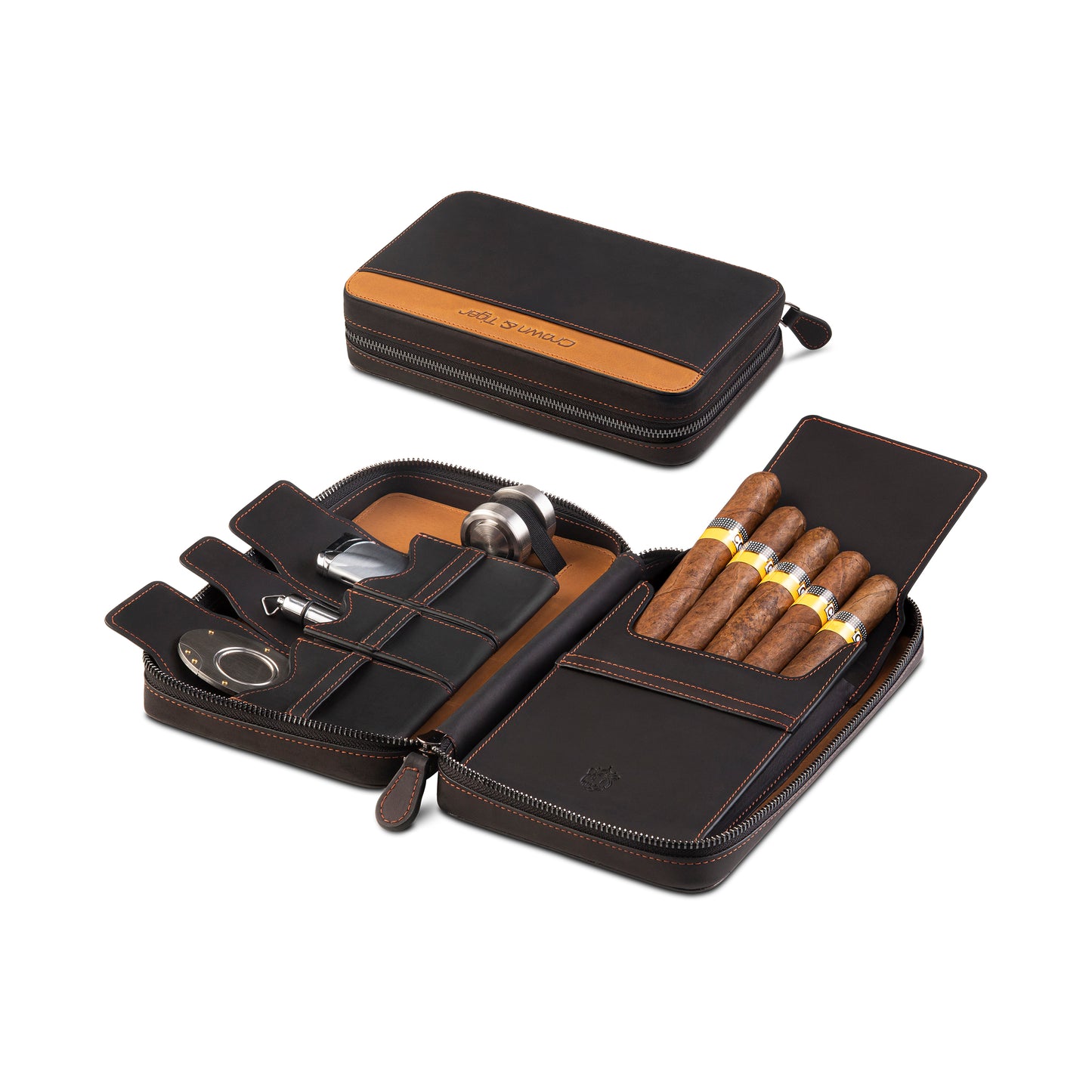 Crown & Tiger Cigar Case