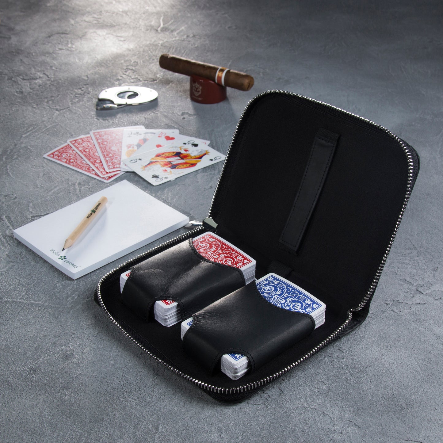 Playing Cards Set Deluxe - Vintage Edition - Pure Black