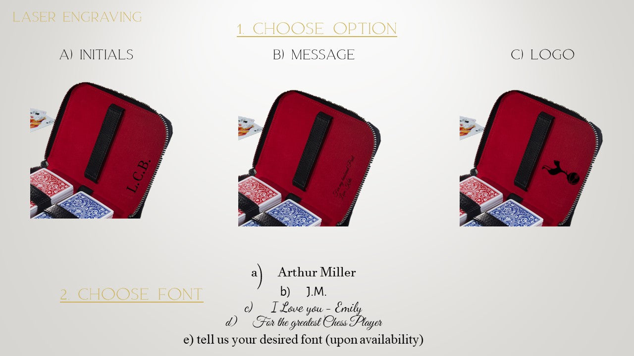 Playing Cards Set Deluxe - Black/Red