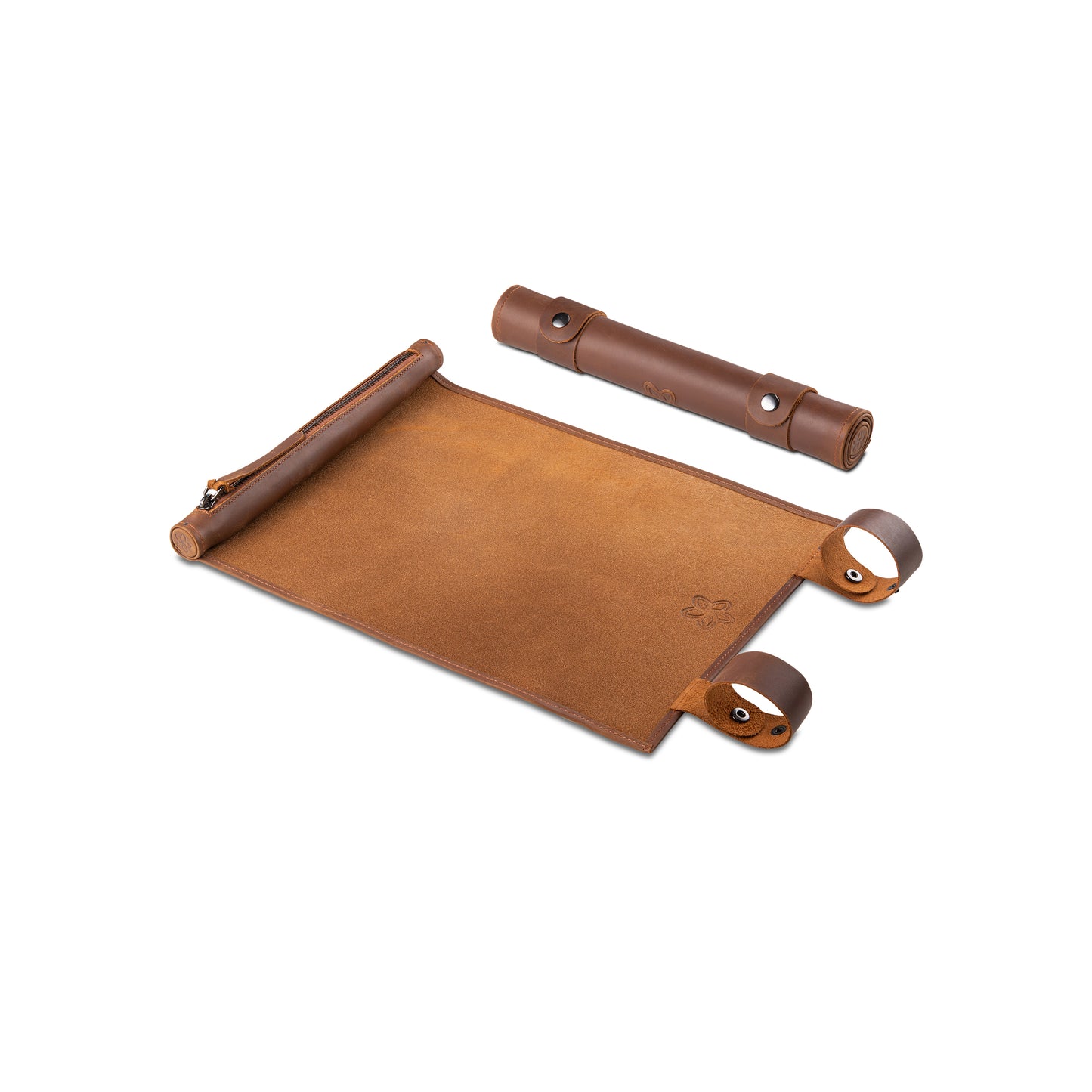 Roll Up RPG Dice Mat - Tobacco