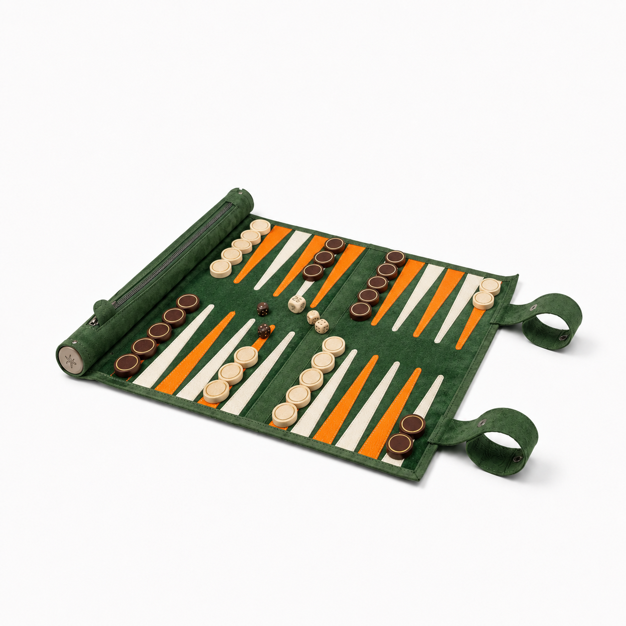 Roll up Leather Backgammon Set - Eire
