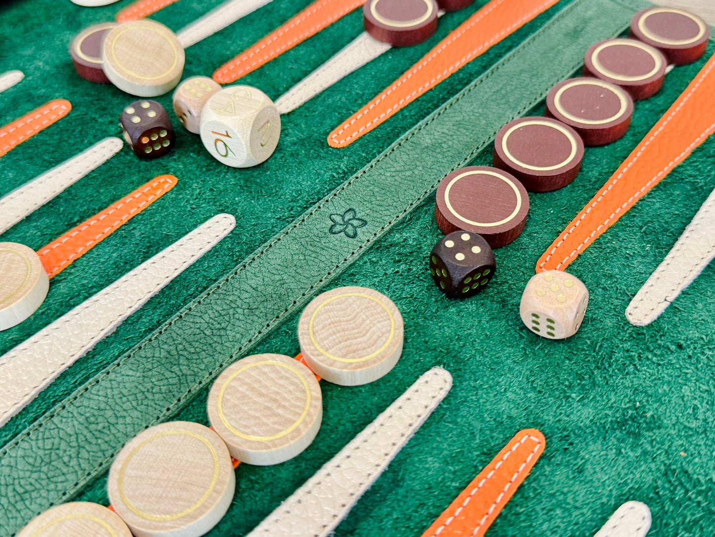 Roll up Leather Backgammon Set - Eire