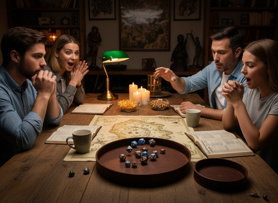 Full Leather Tray - Dice Tray / Tablet / Organizer