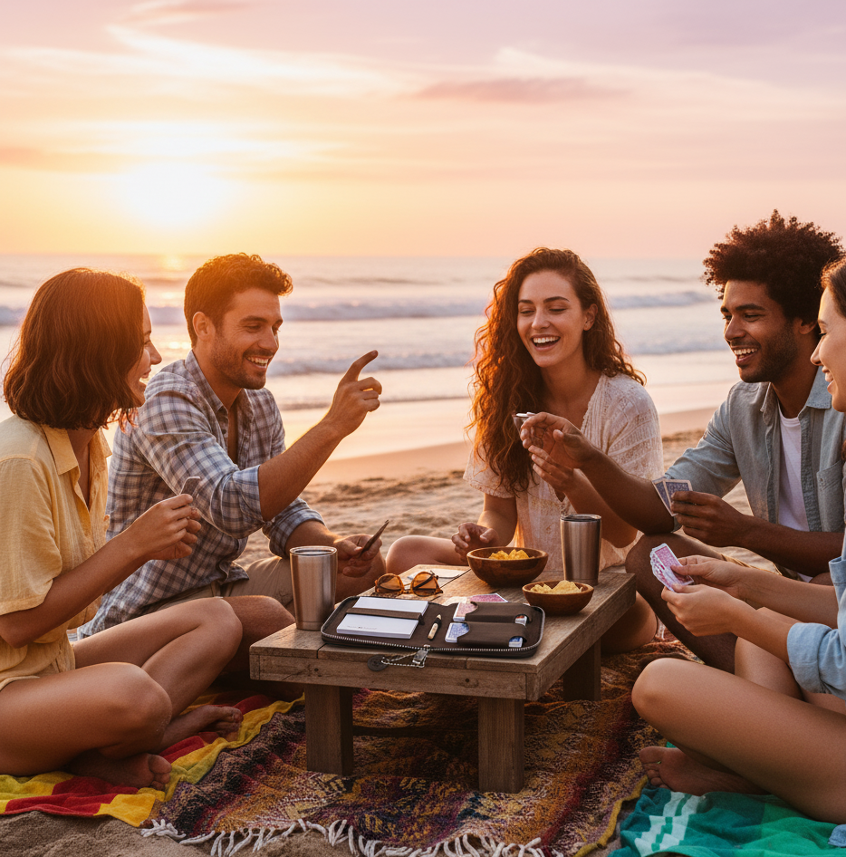 Playing Cards Set Deluxe - Dark Brown