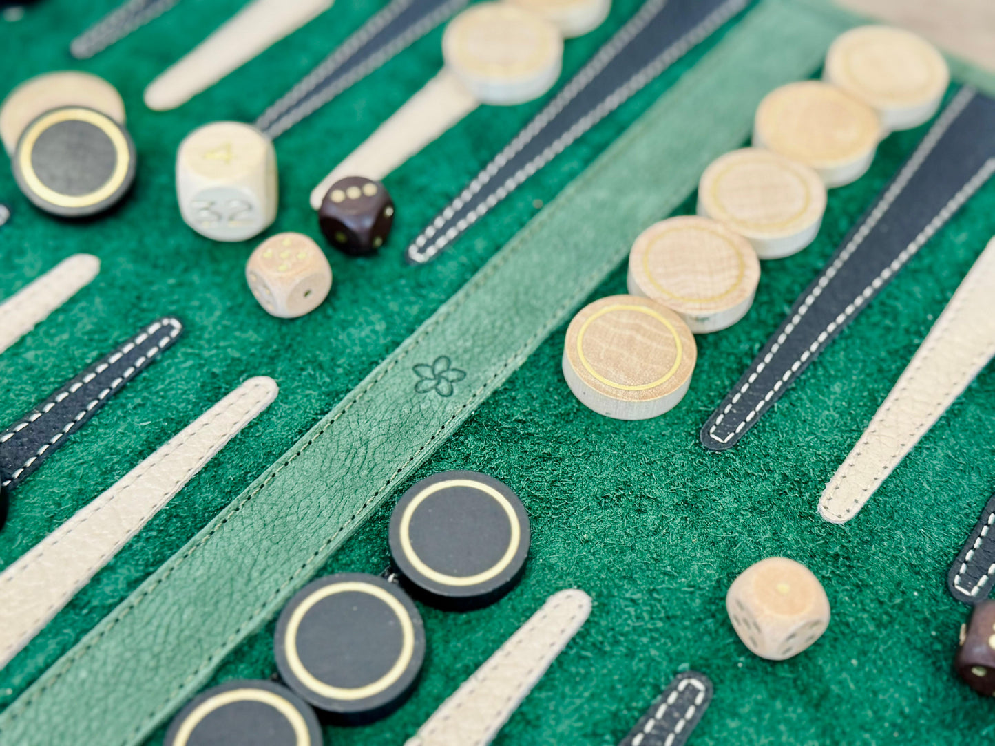 Roll up Leather Backgammon Set - Geneve