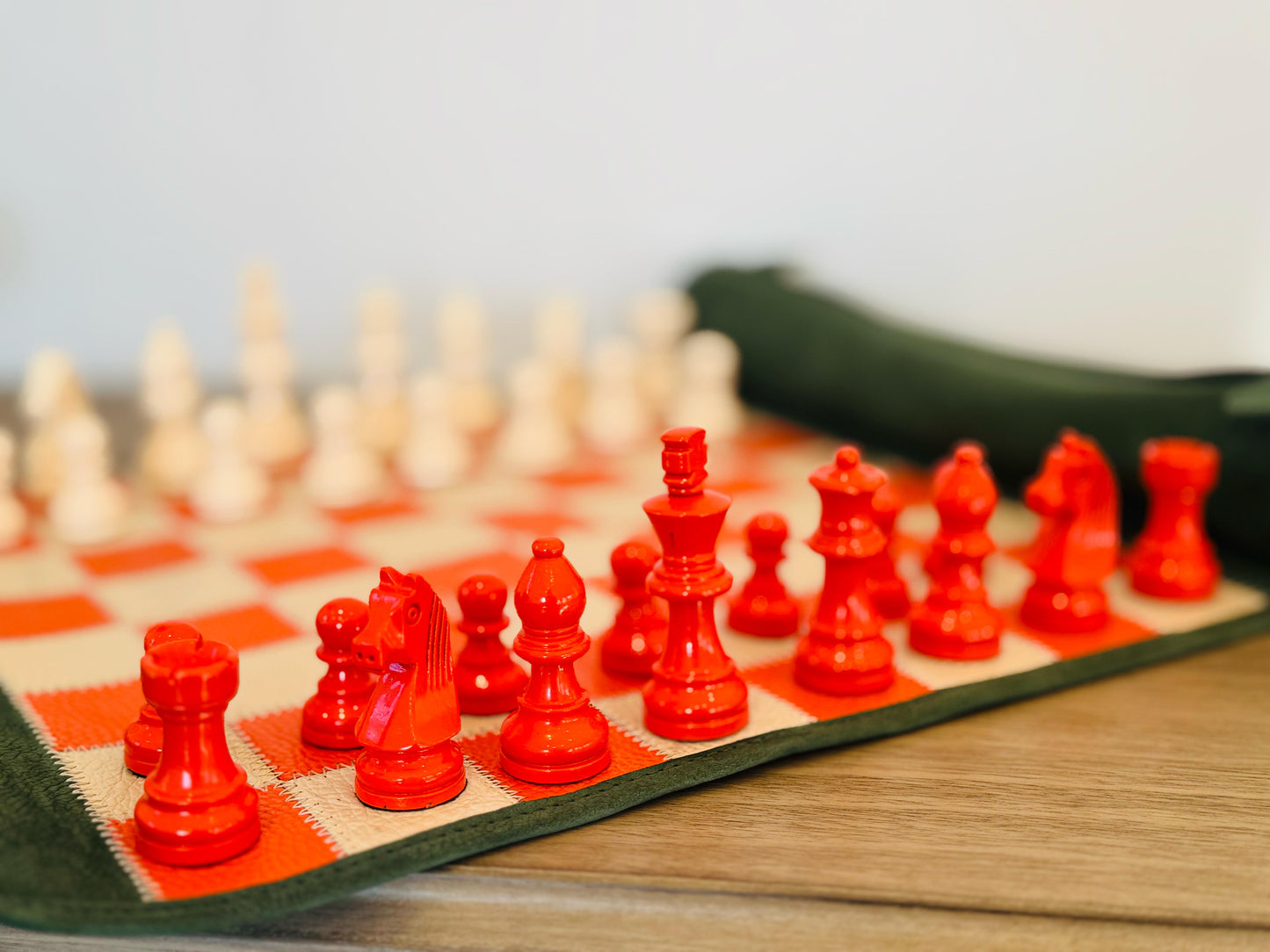 Roll Up Magnetic Leather Chess Set - Eire