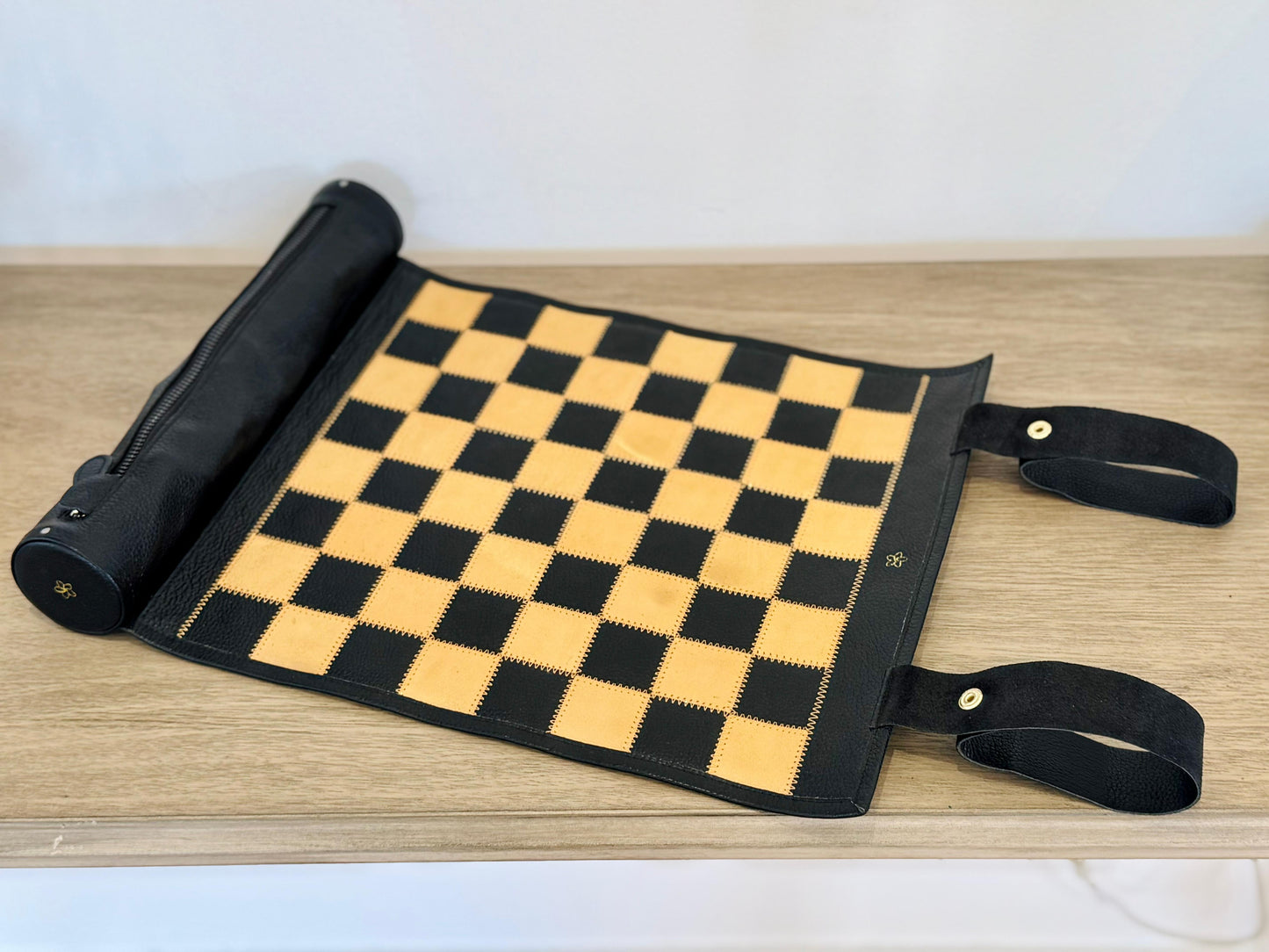 Roll Up Magnetic Leather Chess Set - Limited Edition "Pharaoh"