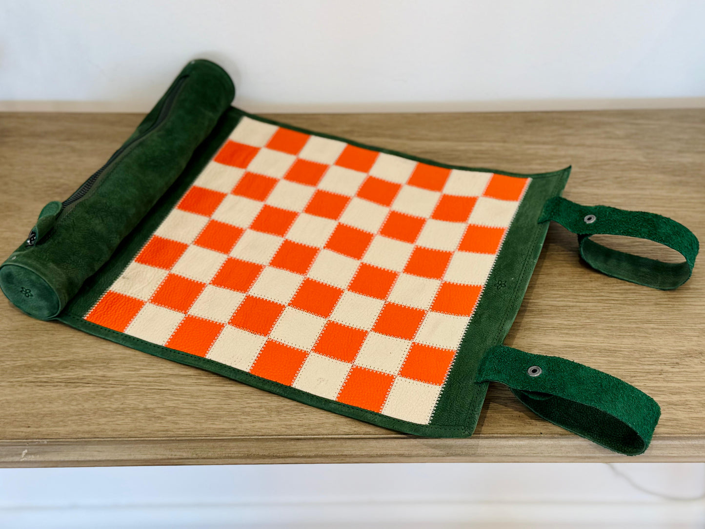 Roll Up Magnetic Leather Chess Set - Eire