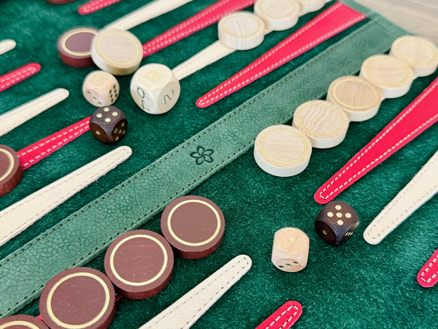 Roll up Leather Backgammon Set - Bella Italia