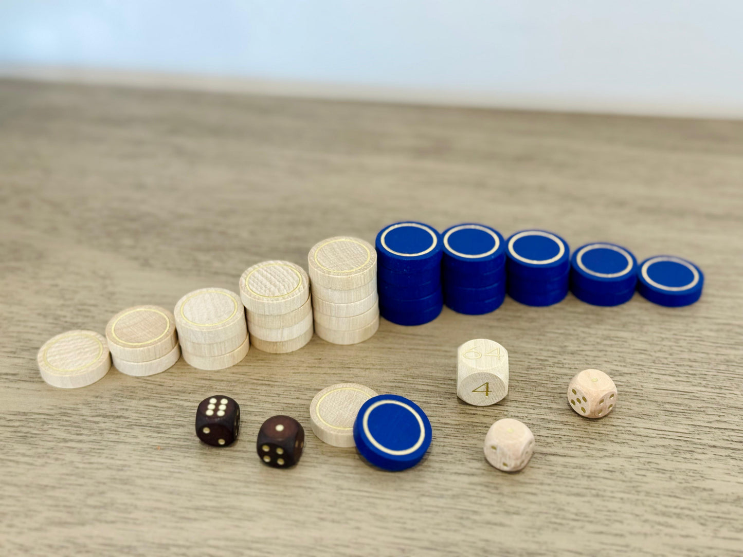 Roll up Leather Backgammon Set - Tropicana