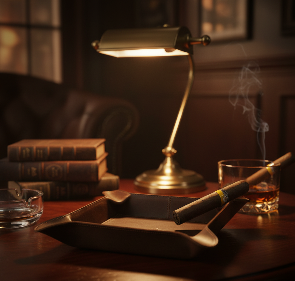 Full-Leather Ashtray