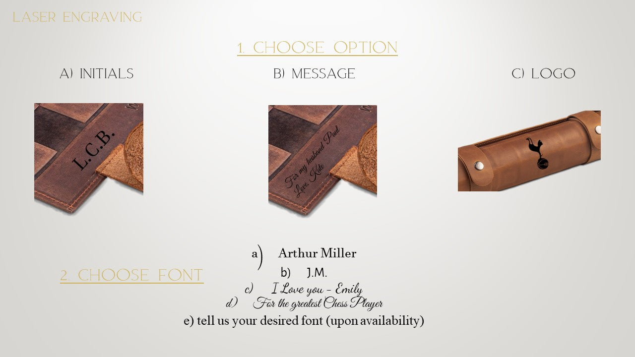 Eintracht Frankfurt x MELIA Games Roll Up Magnetic Leather Chess Set - Classic Edition