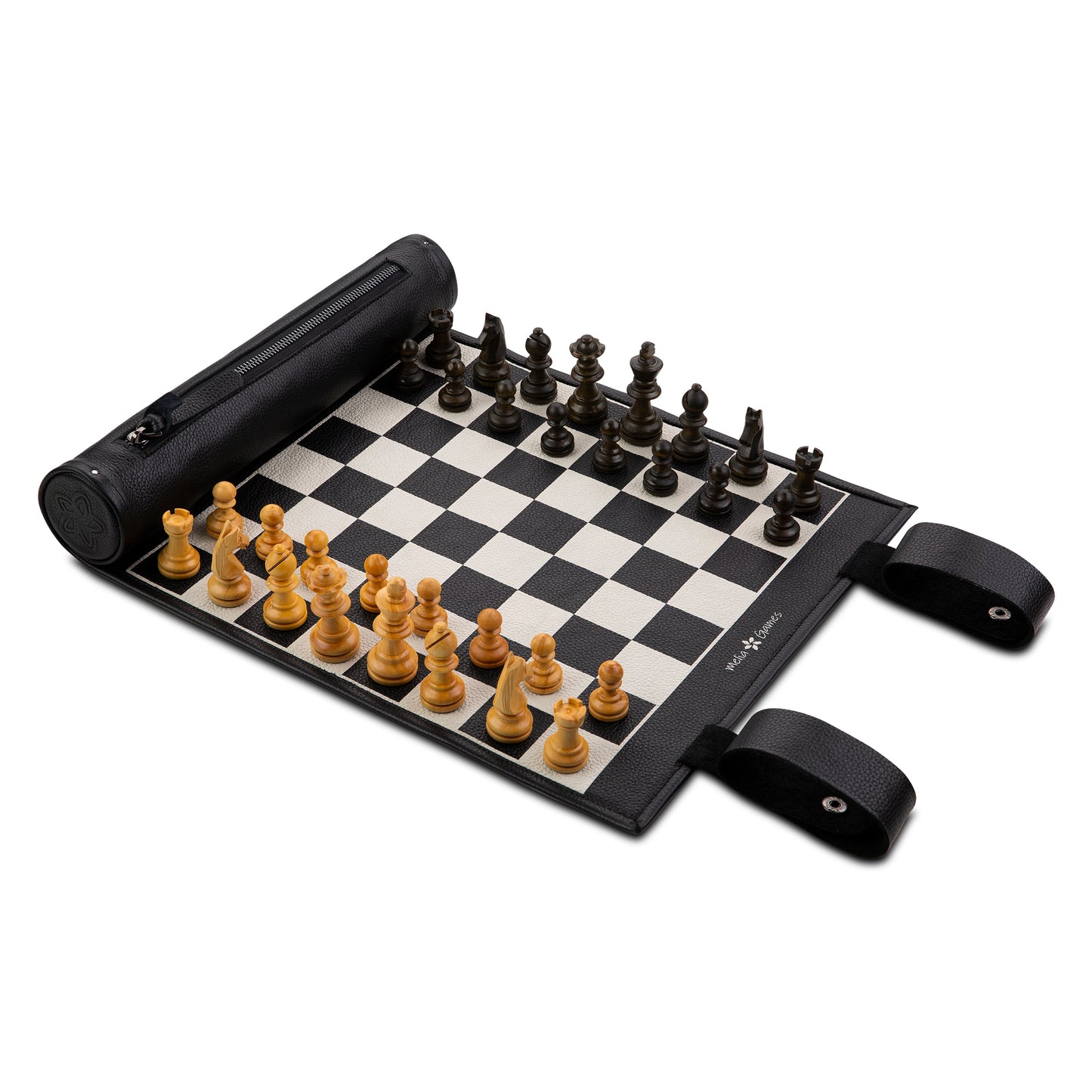 Roll Up Magnetic Leather Chess Set
