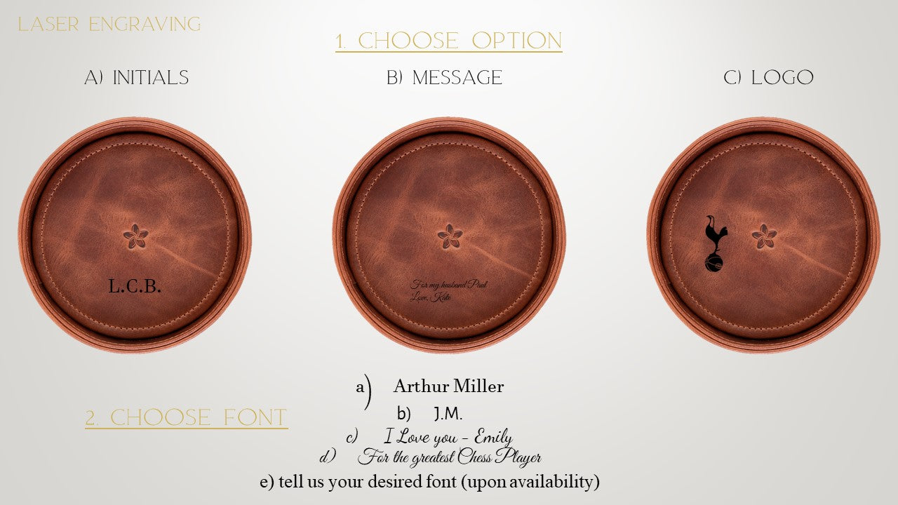 Full Leather Tray - Dice Tray / Tablet / Organizer