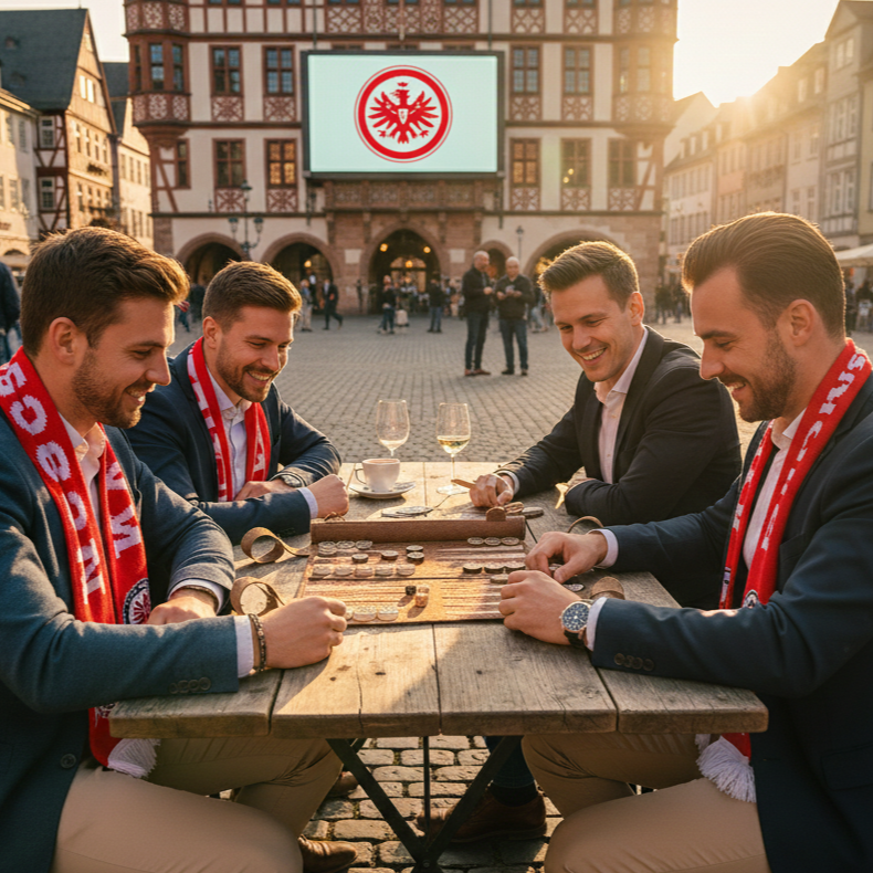 Eintracht Frankfurt x MELIA Games Roll Up Backgammon Set - Classic Edition