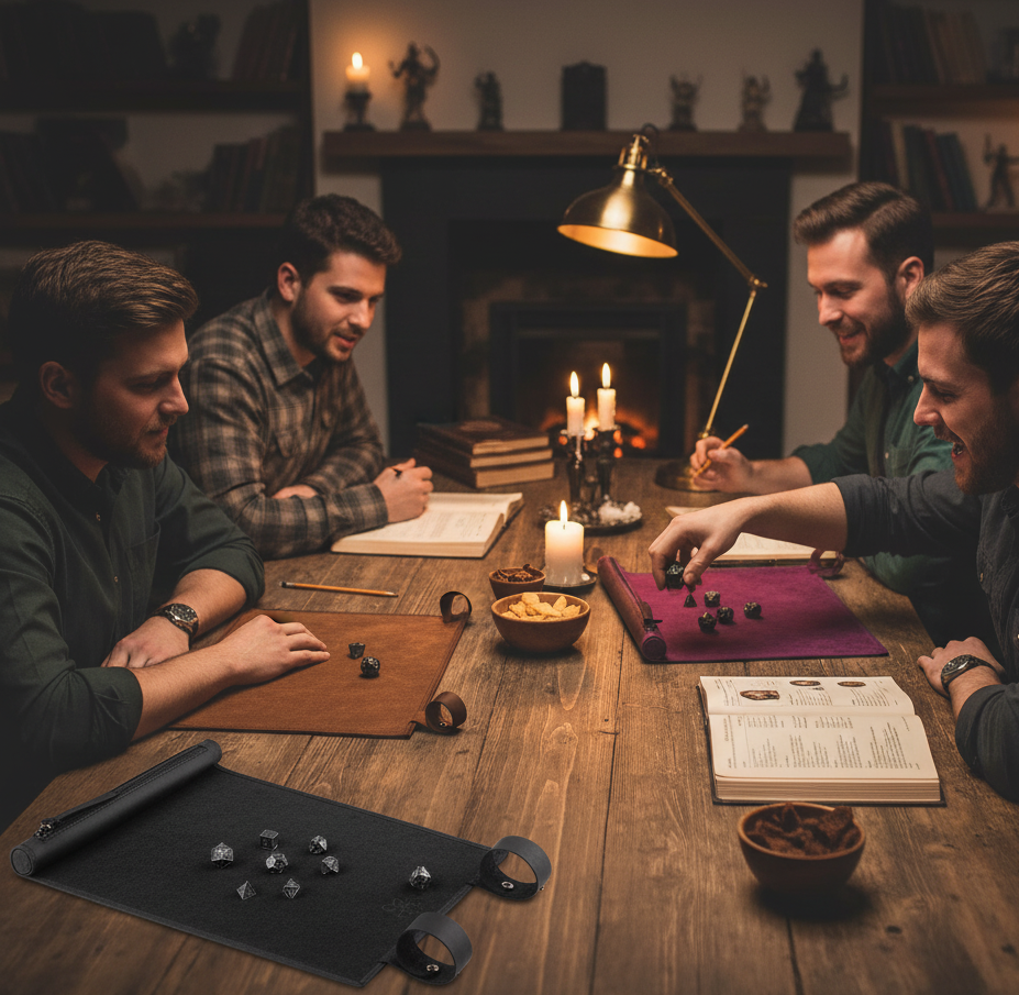 RPG Mat - Roll Up Dice Mat - Purple