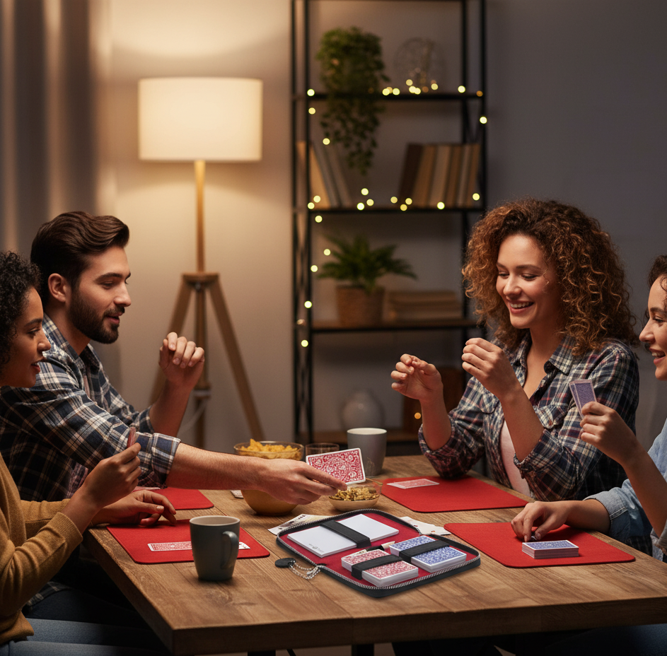 Playing Cards Set Deluxe - Black/Red