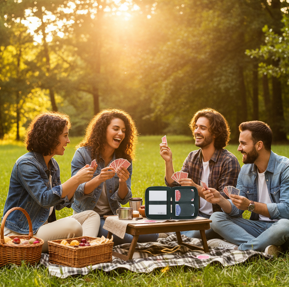 Playing Cards Set Deluxe - Forest Green