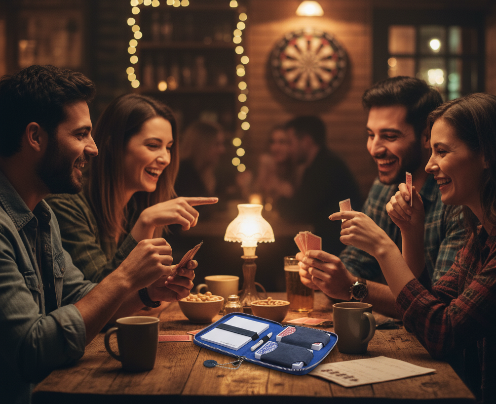 Playing Cards Set Deluxe - Navy Blue